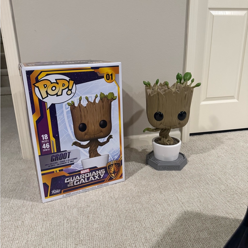 Funko Groot Figure with Box - Brown and Green